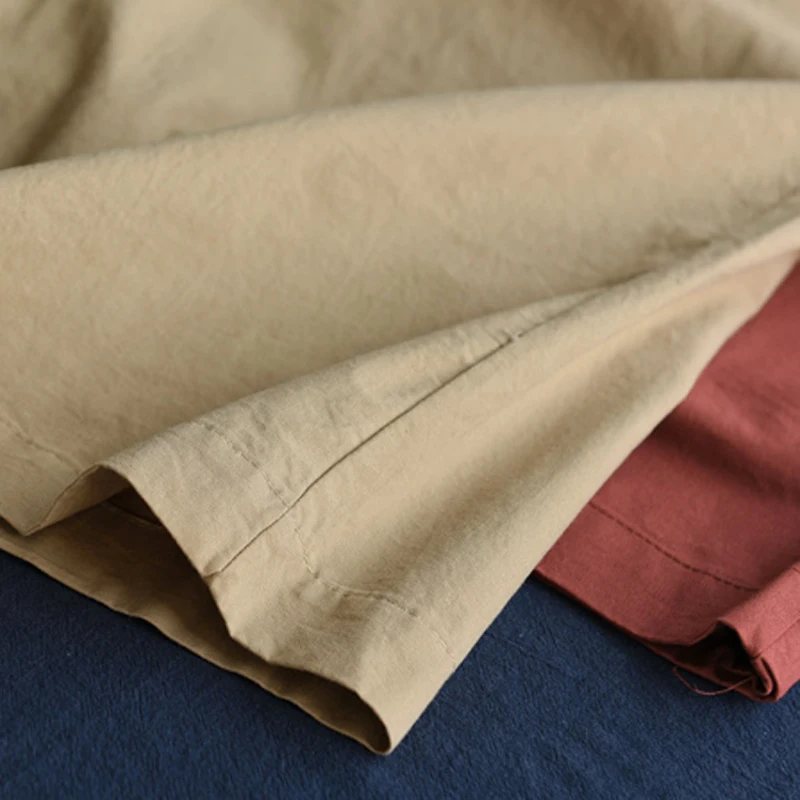 

Women Wide Leg Pants for Summer Elastic Waist Big Loose Solid Khaki Red Fashion Buttoms BF Style New Female B01130938