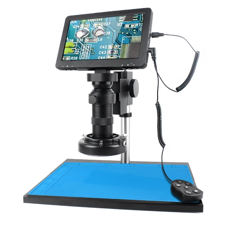 Видеомикроскоп с 7-дюймовым ЖК-дисплеем HD объективом креплением 130X электронный