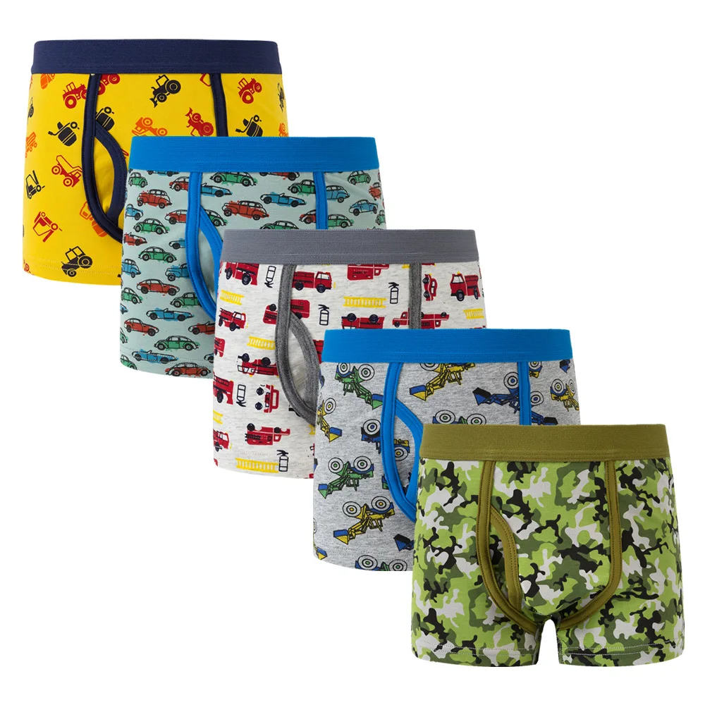 

HH 5pcs Boys Underwear Boxer Briefs Camouflage Panties For Baby Boy Underpants Comfort Cotton Kids Underpants For Teenagers