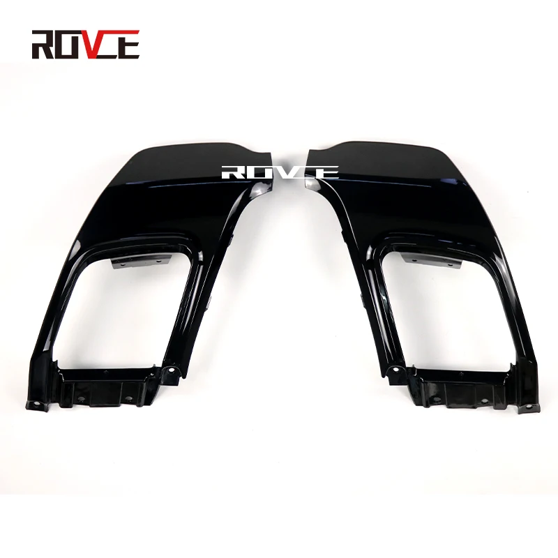 

1 Pair Car Rear Bumper False Tail Throat Exhaust Pipe Trim Plating Strip For 2012 RANGE ROVER EVOQUE Dynamiv Style Car-Styling