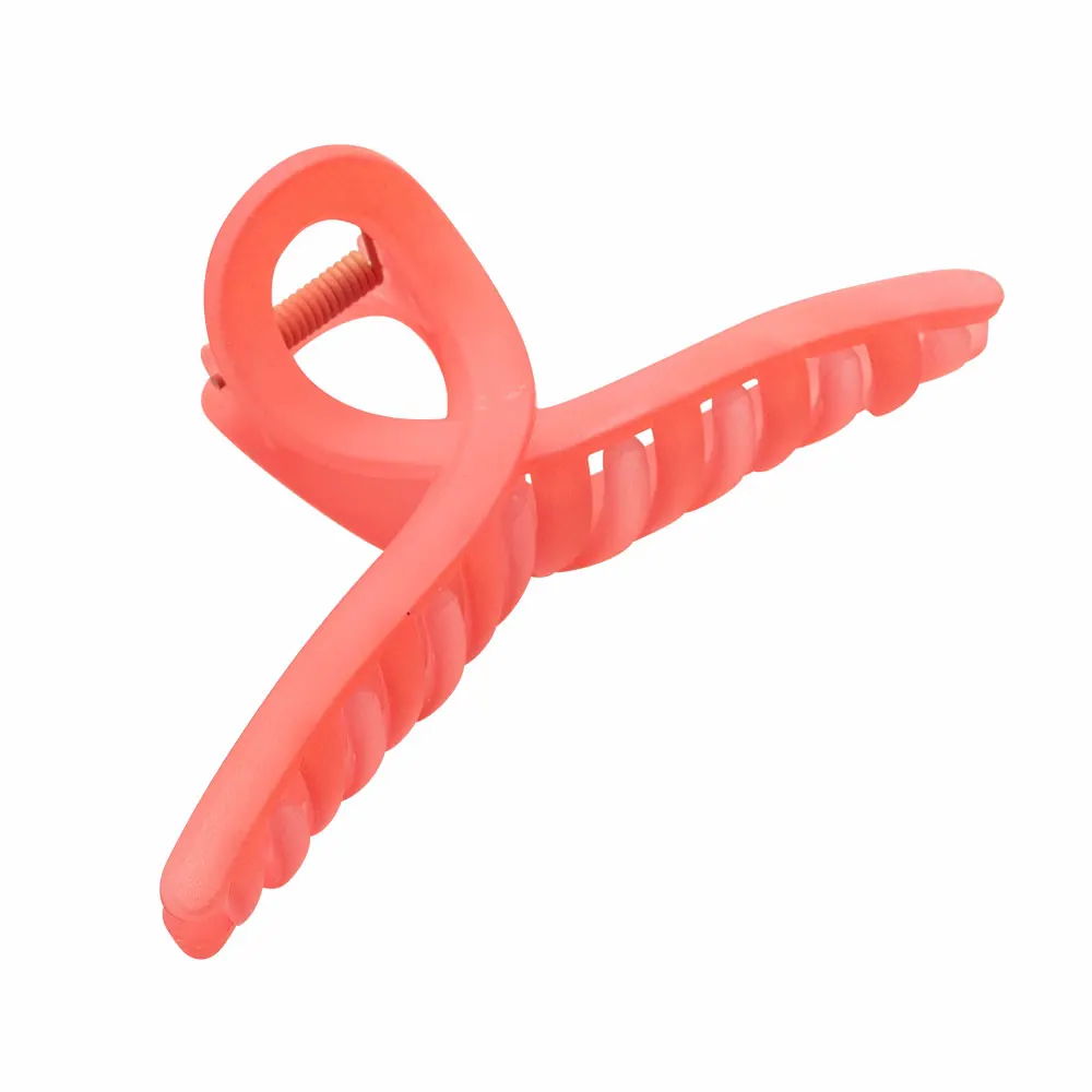 

3 Inch Non-Slip Solid Color Hair Claws Acrylic Simple Lady's Big Hairpin