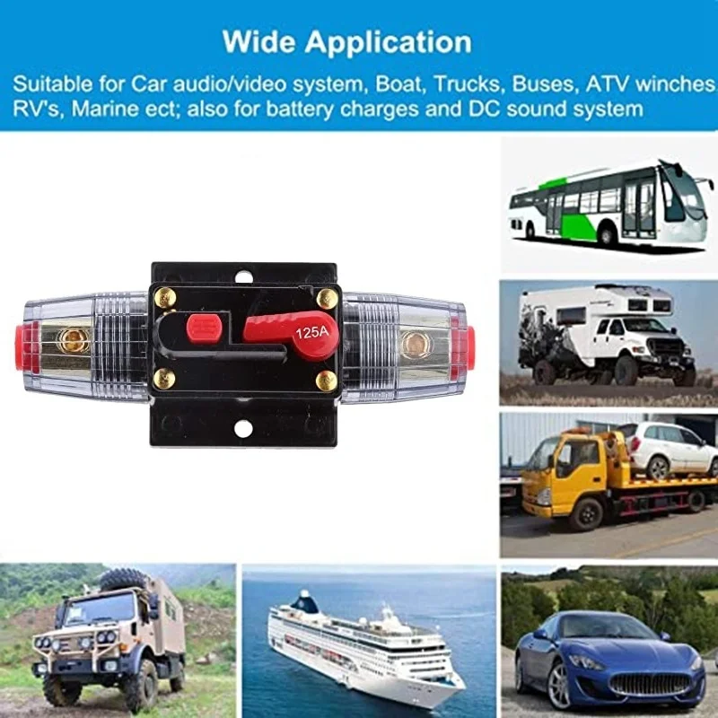 Автомобильное страхование звука 12-24 В постоянного тока 125A для автомобиля морской