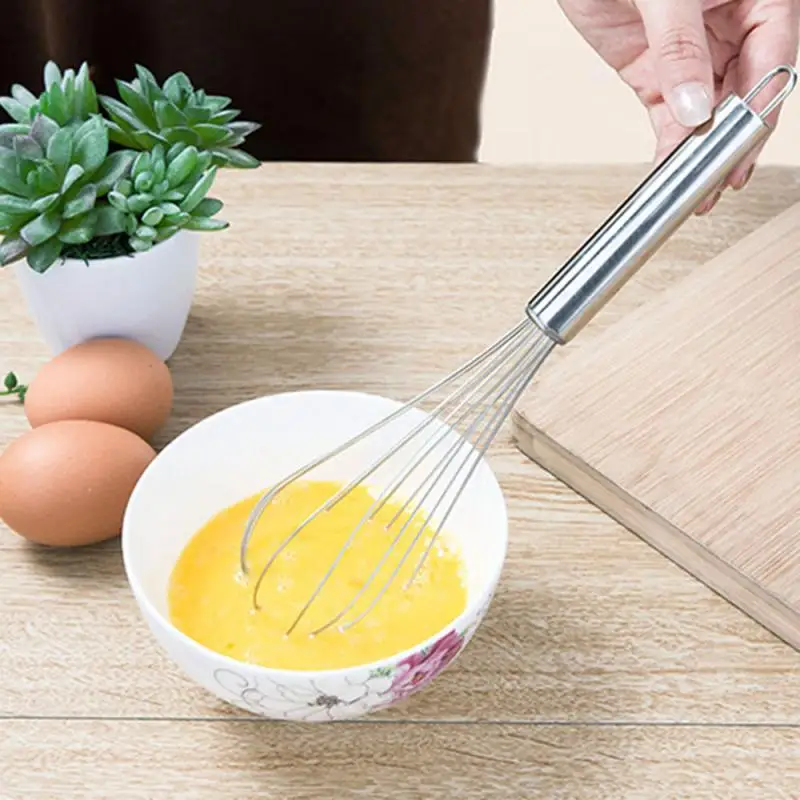 

Egg Whisk Stainless Steel Rotary Manual Egg Beater Hand Mixer Multifunctional Egg Agitator Kitchen Egg Mixing Mixer Tools