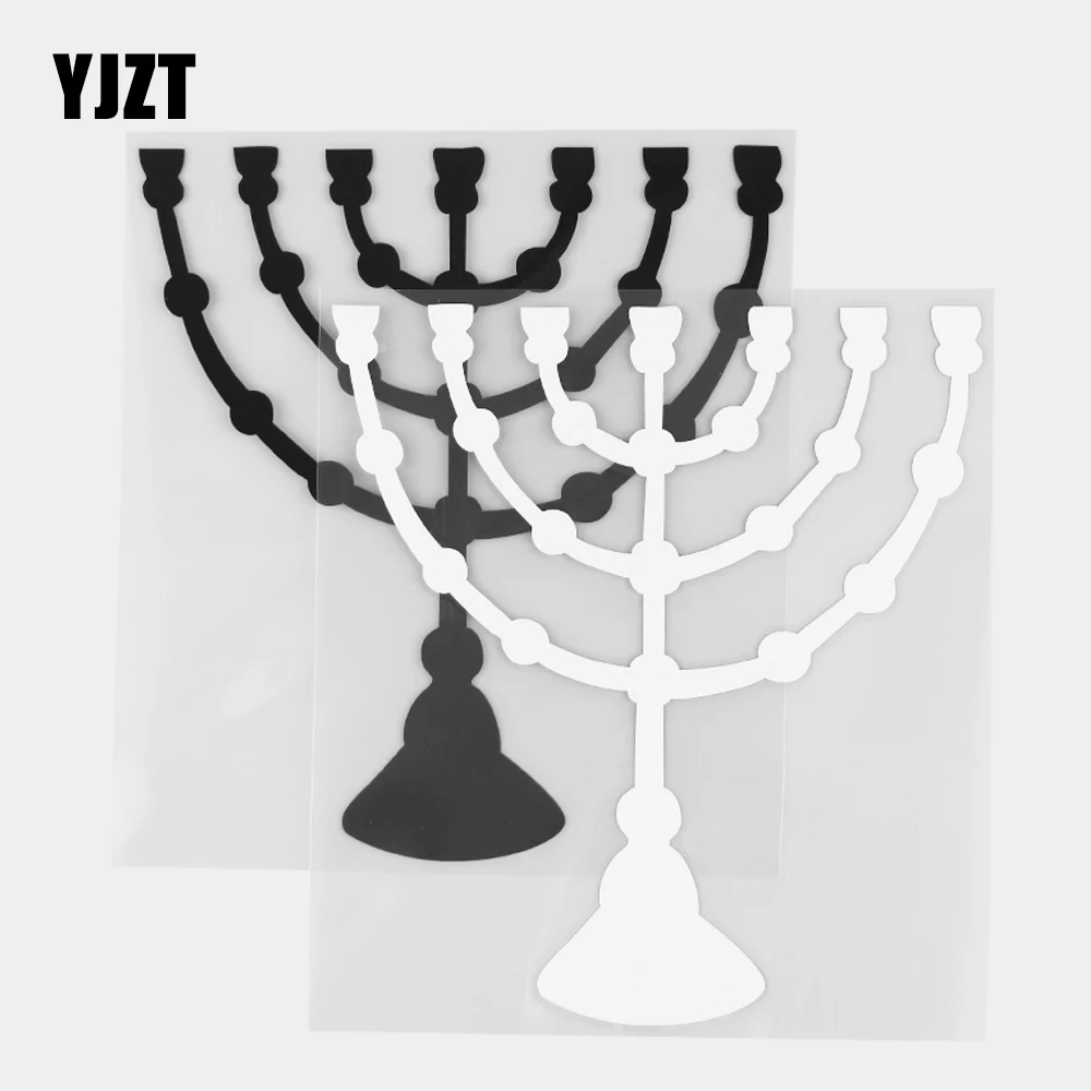 

Индивидуальный подсвечник YJZT 12,7 × 14,2 см, виниловая наклейка, забавное украшение, автомобильные наклейки черного/серебряного цвета 20D-0217