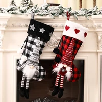 2021 navidad christmas stockings gnomes santa sacks 2022 new year gifts candy bag christmas decorations for home xmas tree decor