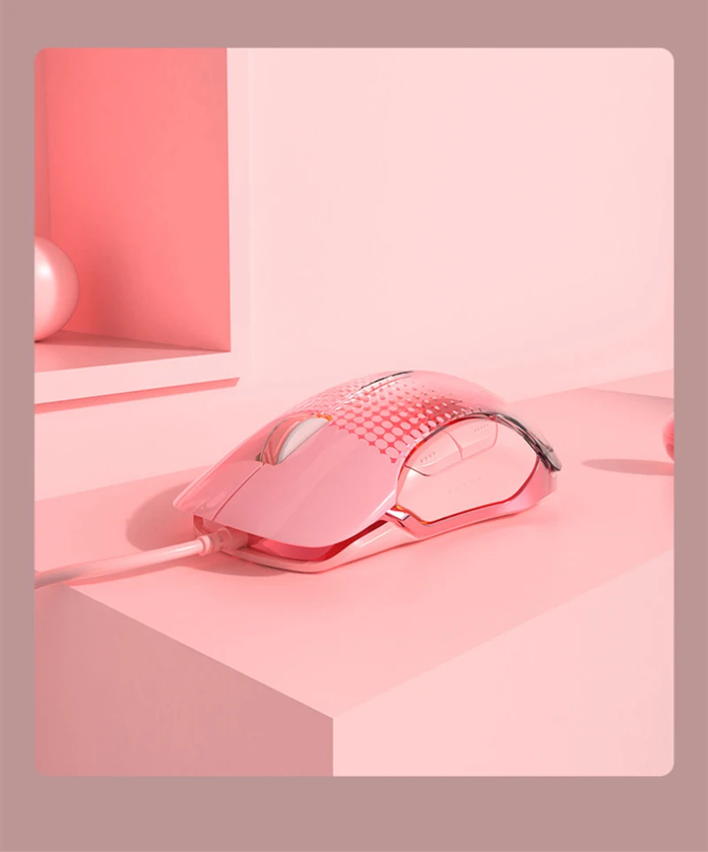 Black Jaguar AJ358 E-sports mouse game dedicated desktop computer notebook mouse pink girl cute machinery cherry girl heart E-sp