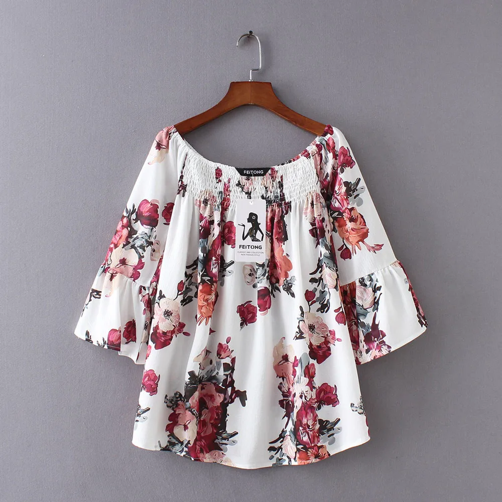 Женская Летняя туника с открытыми плечами блузка пикантная женская рубашка