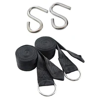 tree swing hanging straps kit adjustable 300cm strength hammock belts with s hooks for punch sandbag swing hammock 4 pcs