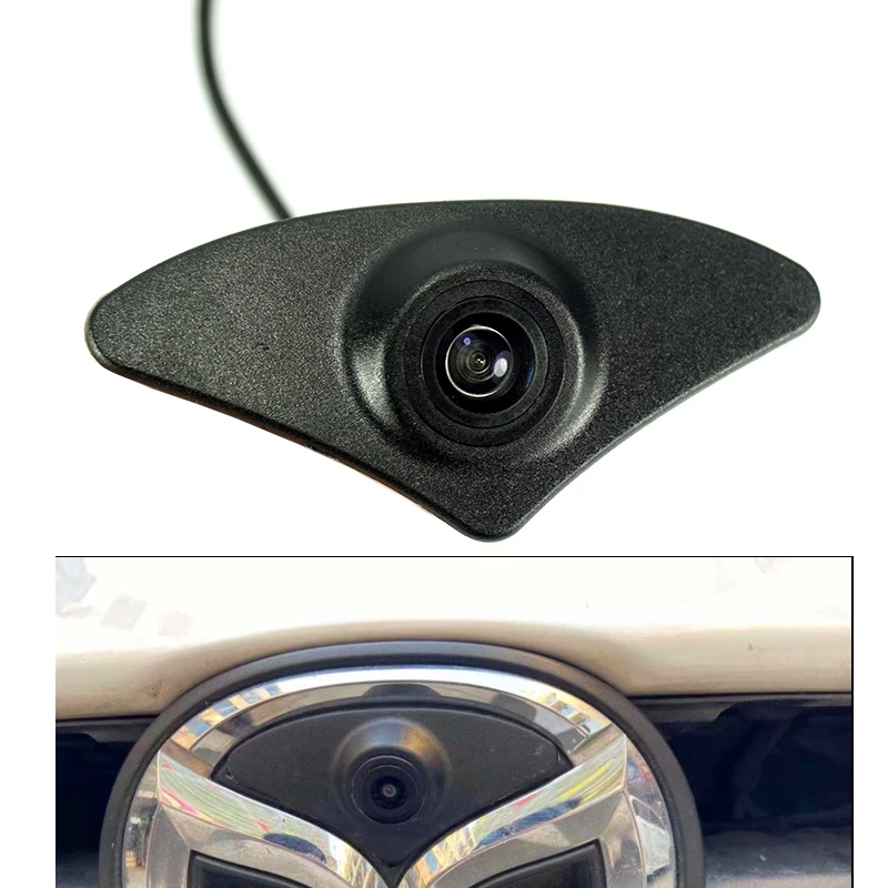 CCD HD Автомобильная Камера Переднего Вида для Mazda 6 ATENZA камера с широким углом обзора, водонепроницаемая, 180 градусов, ночное видение