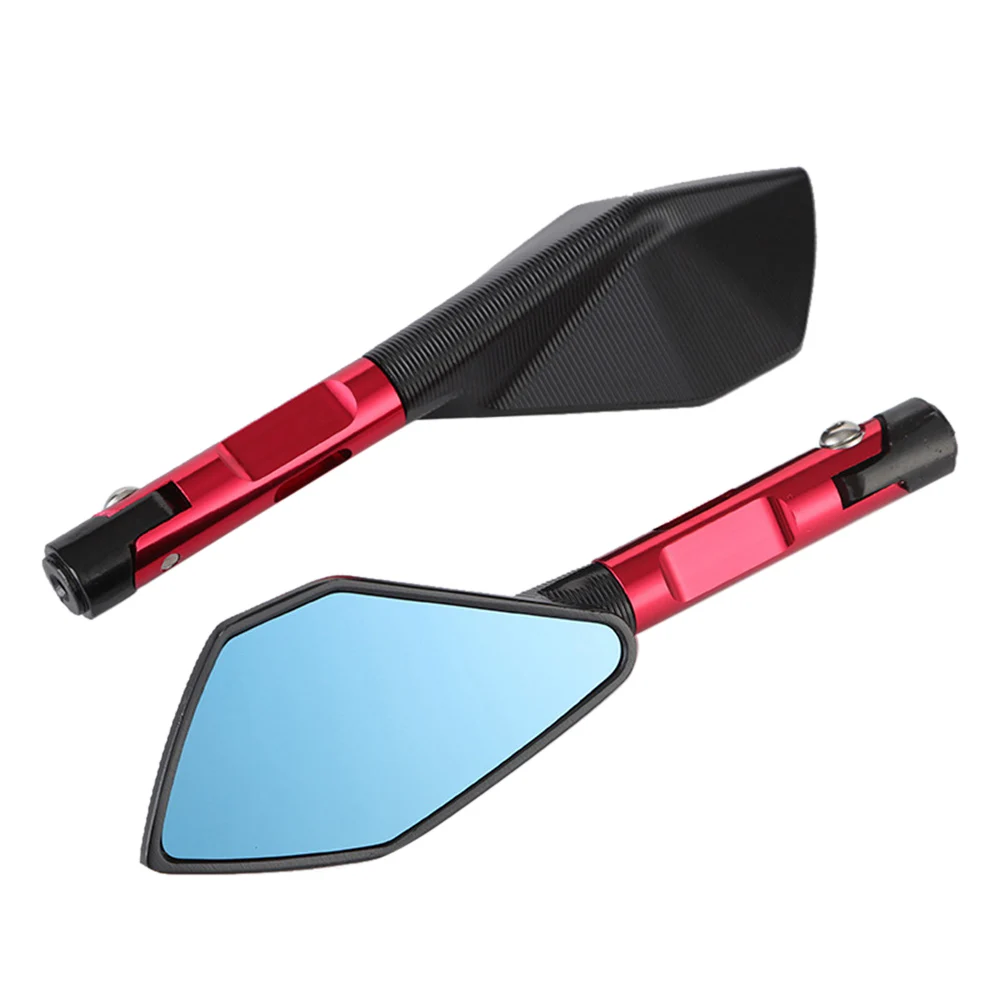 

Motorcycle Handlebar Rearview Mirrors Aluminum Alloy Mirrors Compatible with Most Motorbikes Modification Accessories