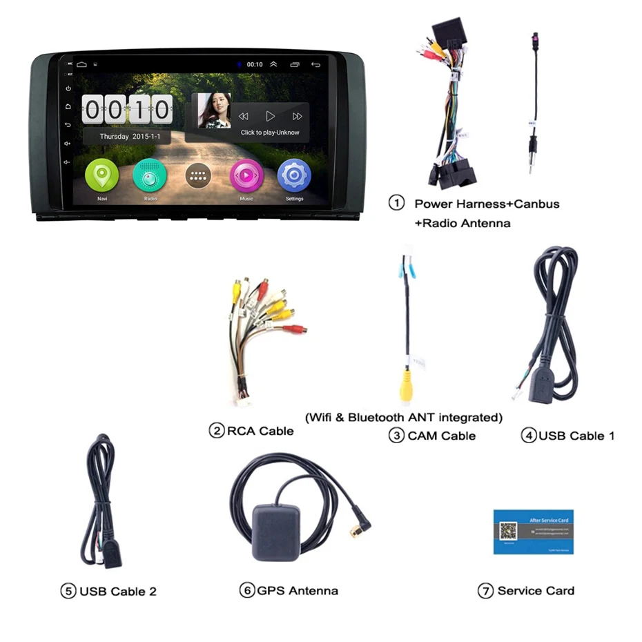 Android 8,1 Автомагнитола для Mercedes Benz R Class W251 R280 R300 R320 R350 R63 2006-2013 Navi gps Мультимедиа ips экран без DVD