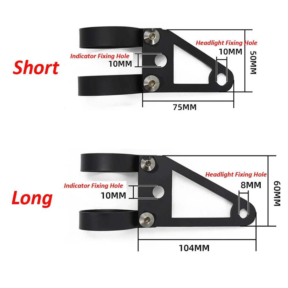 Мотоцикл Универсальный фар кронштейны на заказ огни держатель Поддержка ручной