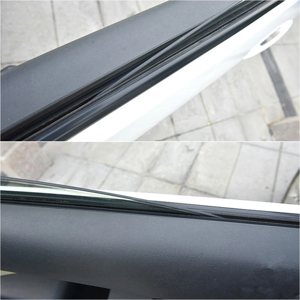 

Car Door Sealed Strip Rubber Black Moulding Noise Weatherstrip 2M Sale Access Useful Durable