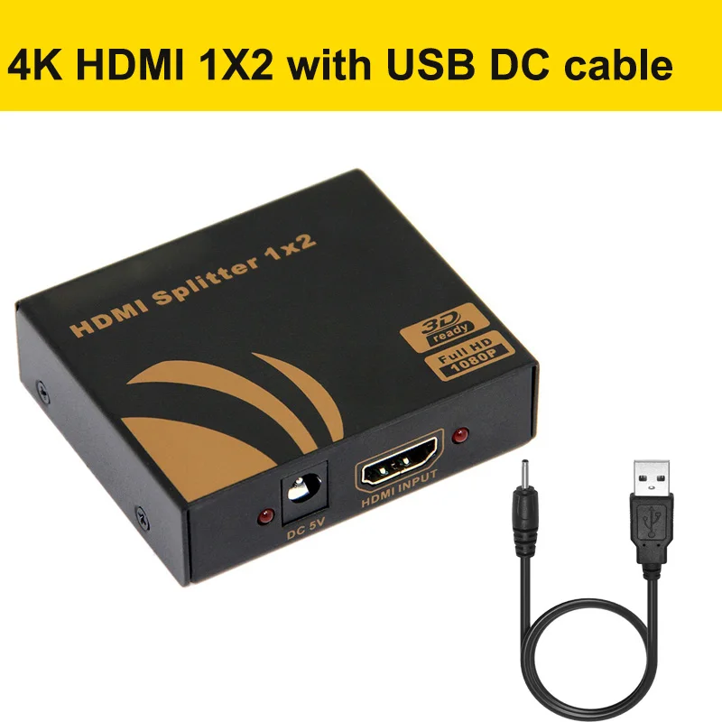 4K HDMI разветвитель 1 в 4 из 4 к 1080P HDMI 1X4 разветвитель 1X2 для ПК ноутбука STB DVD UHD tv