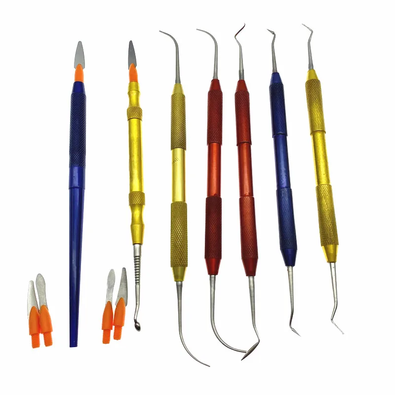 7 шт. стоматологическое лабораторное восковая штукатурка резьба