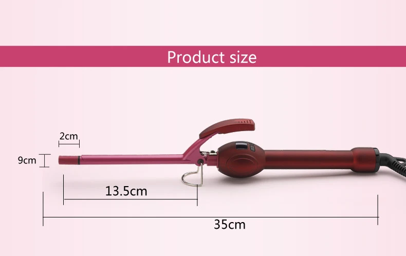 9 мм ЖКД Плойка для завивки волос профессиональные щипцы палочка ролик rulos krultang