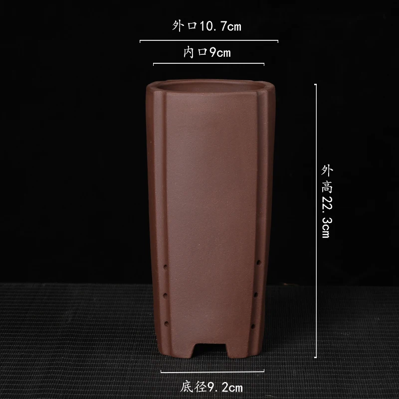 Цветочный горшок с фиолетовым песком средний Лотос классический для суккулентов