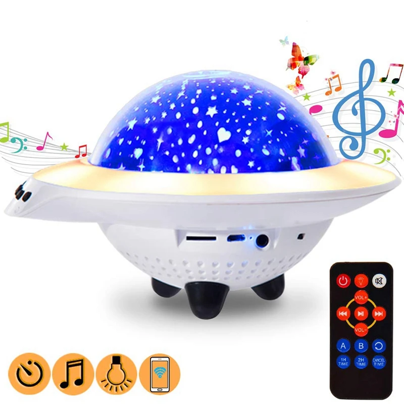 Ночник светильник Usb перезаряжаемая лампа Новинка НЛО Звезда Led с