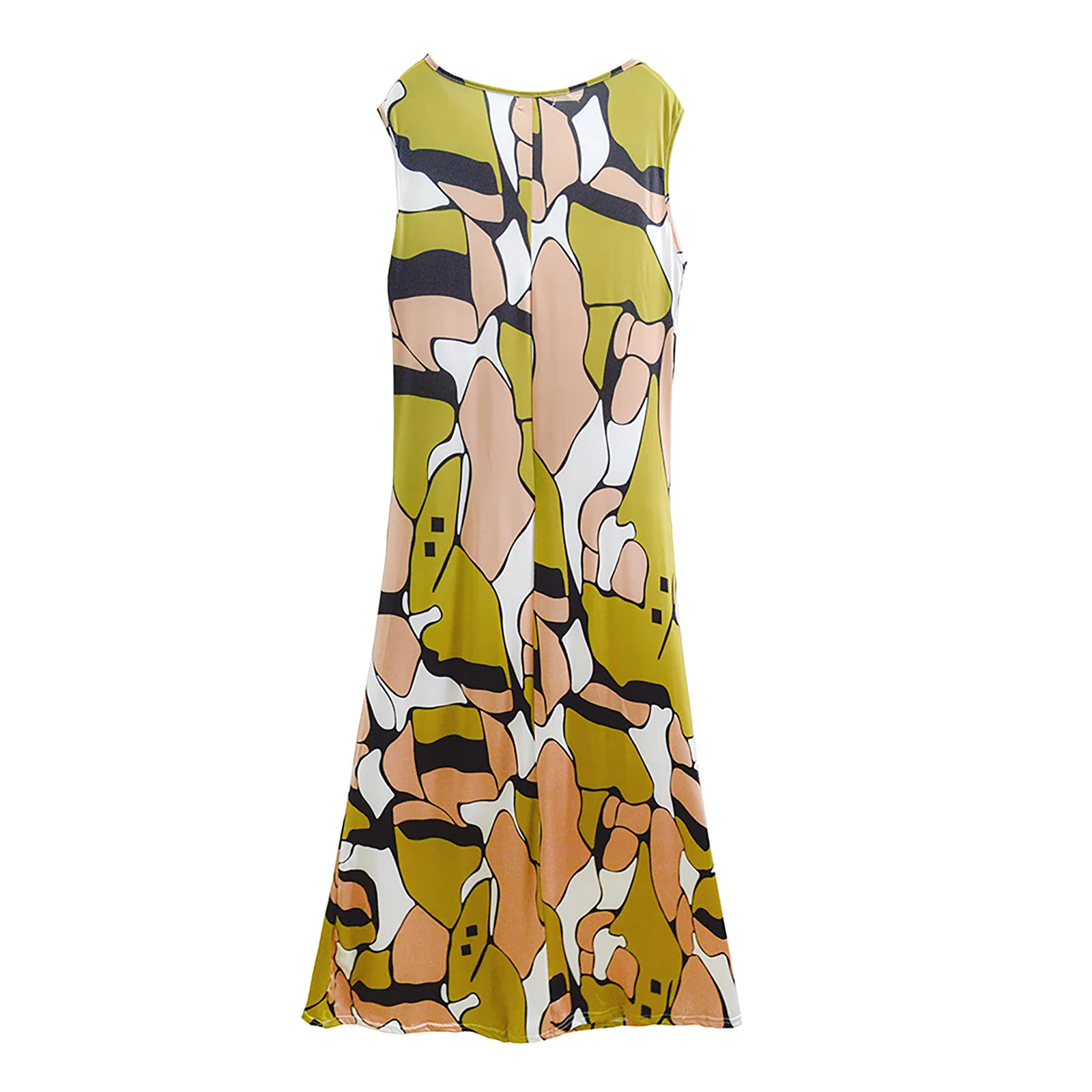 

Summer Dress 2021 Women Vintage Fashion Retro Printing V-Neck Short Sleeve Comfy Casual Dresses Beach Dress Female Vestidos