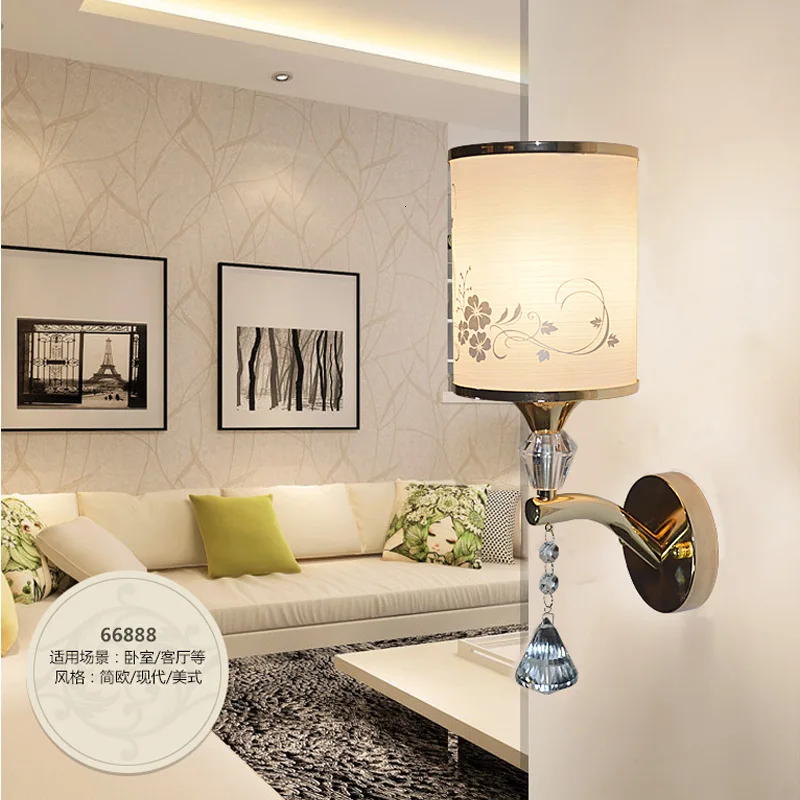 Современный хрустальный настенный светильник золотой бра s AC110V 220 V модный