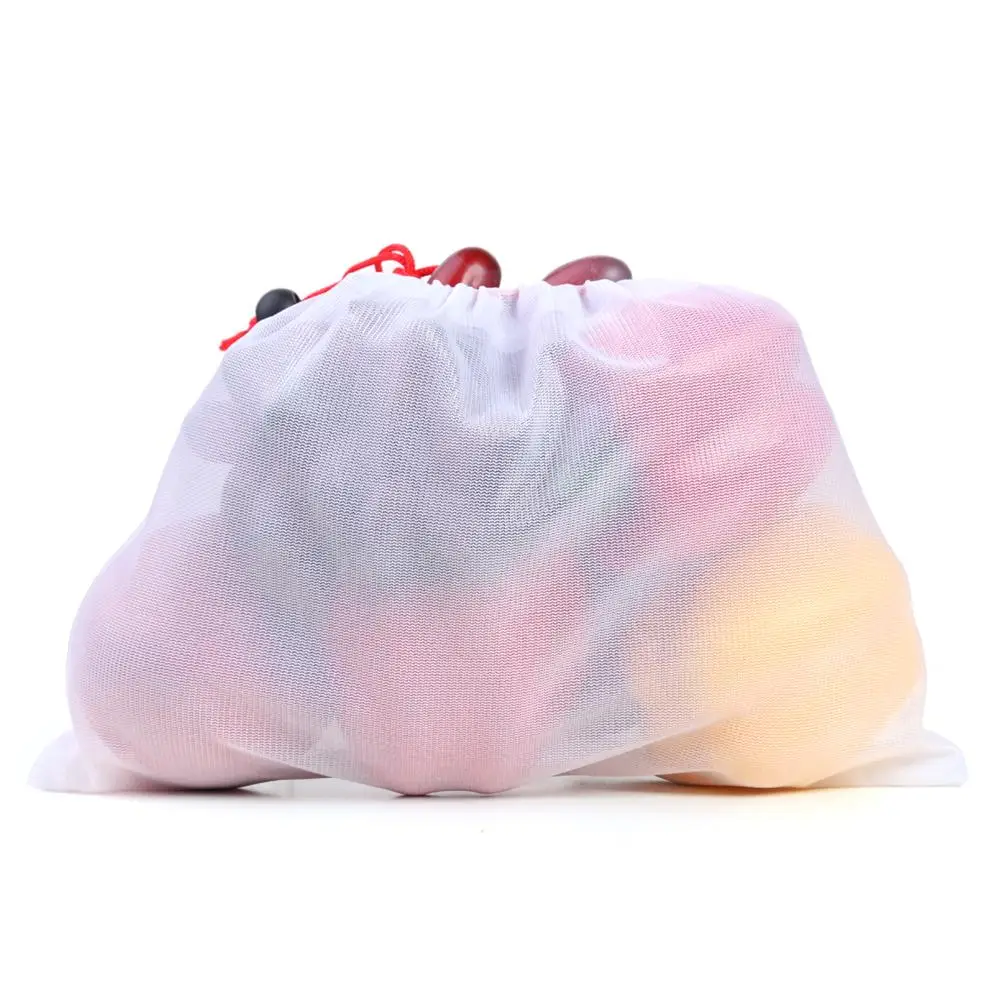 

9/12pcs Reusable Mesh Bags Washable Eco Friendly Bags Grocery Shopping Vegetable Fruit Sundries Storage Bag