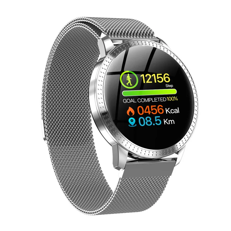 New Tempered Glass Smart Watch Blood Pressure Heart Rate Monitor Fitness Tracker Smartwatch connect Android Iphone 6 7 8 | Наручные часы