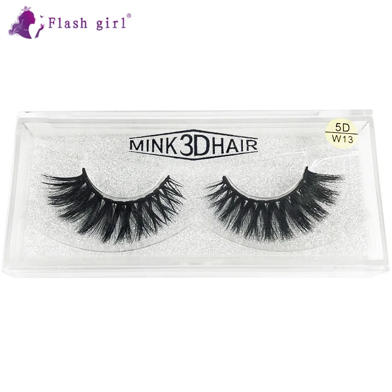 

Flash girl good quality W series W13 5D 100% handmade eyelashes real Mink lashes
