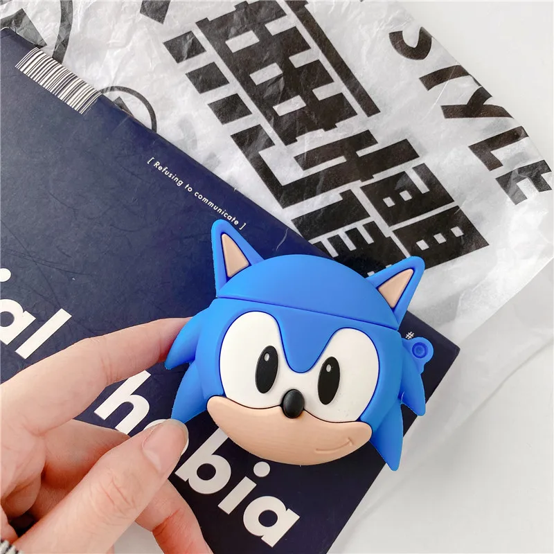 Чехол для AirPods Pro милый мультяшный силиконовый чехол наушников аниме Sonic Apple Air Pods 12