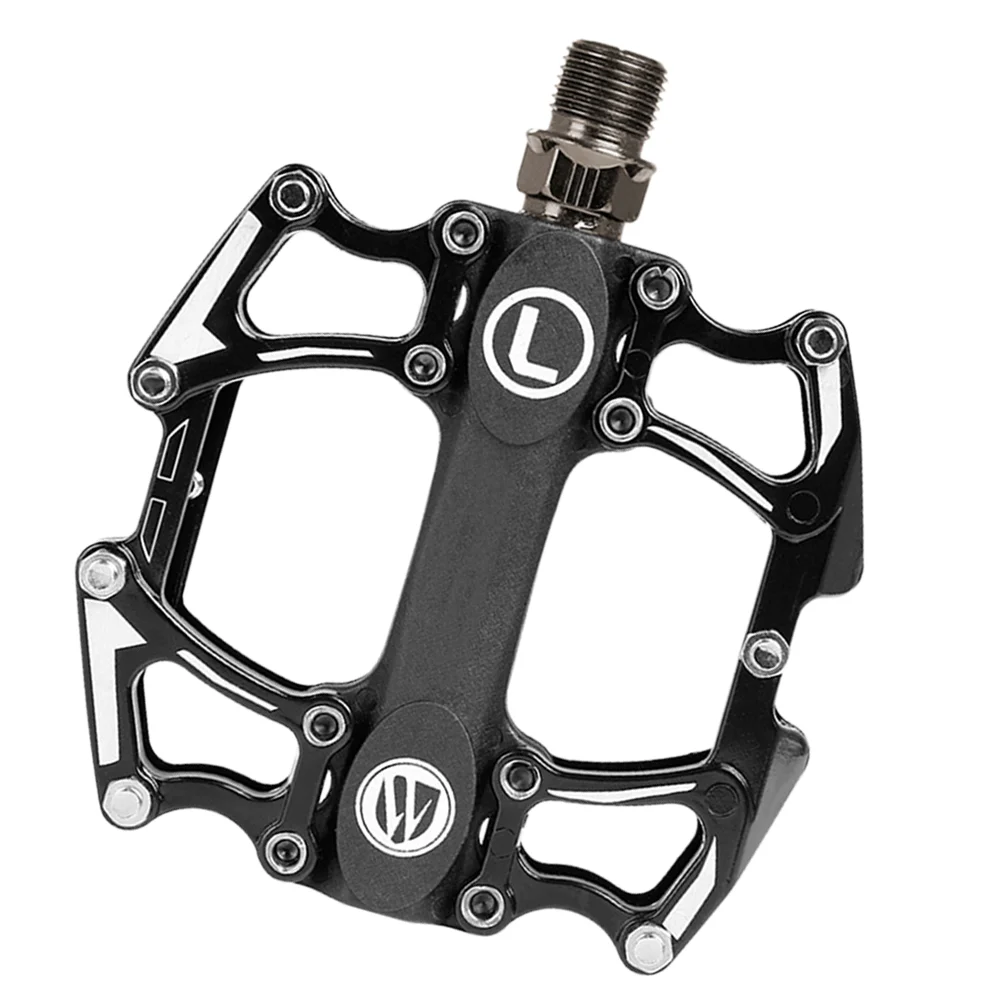 

Pedal Aluminum Alloy Bearing Mountain Pedal Antiskid Pedal Accessories (Black)