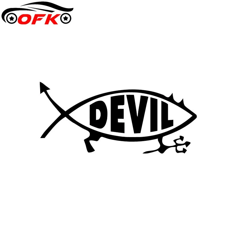 

Fashion Oem Interesting Devil Fish Covering The Body Silhoutte Cool Car Sticker Decal Black/Silver Vinyl 13.2*6CM
