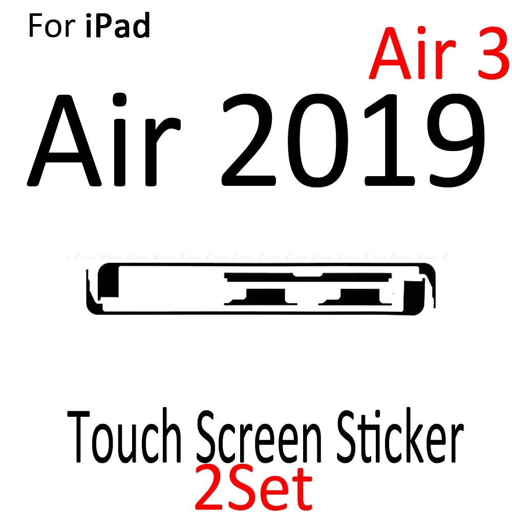 2 компл./лот, новинка, 3m, клей, средняя рамка, клейкая наклейка для iPad Air 2 Mini 1 2 3 4, сенсорный экран, дигитайзер, лента