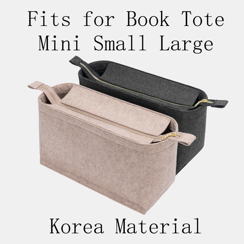 Insert Bag Organizer for Book Tote Makeup Handbag Organizer Travel Inner Purse Portable Cosmetic Inside Bags Korea Material