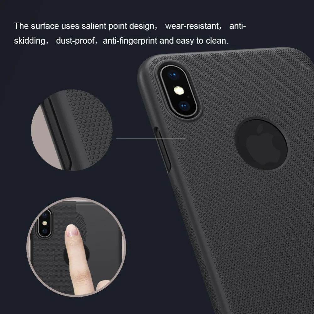 Чехол Nillkin для iPhone X XR XS Max чехол 6 6s 7 Plus супер матовый защитный жесткая задняя