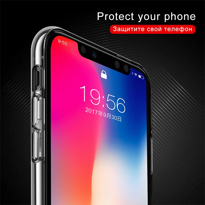 Ультратонкий Прозрачный чехол из ТПУ для телефона iPhone 5 4 4C 5C X 8 7 6 S Plus Apple 5S SE сумка