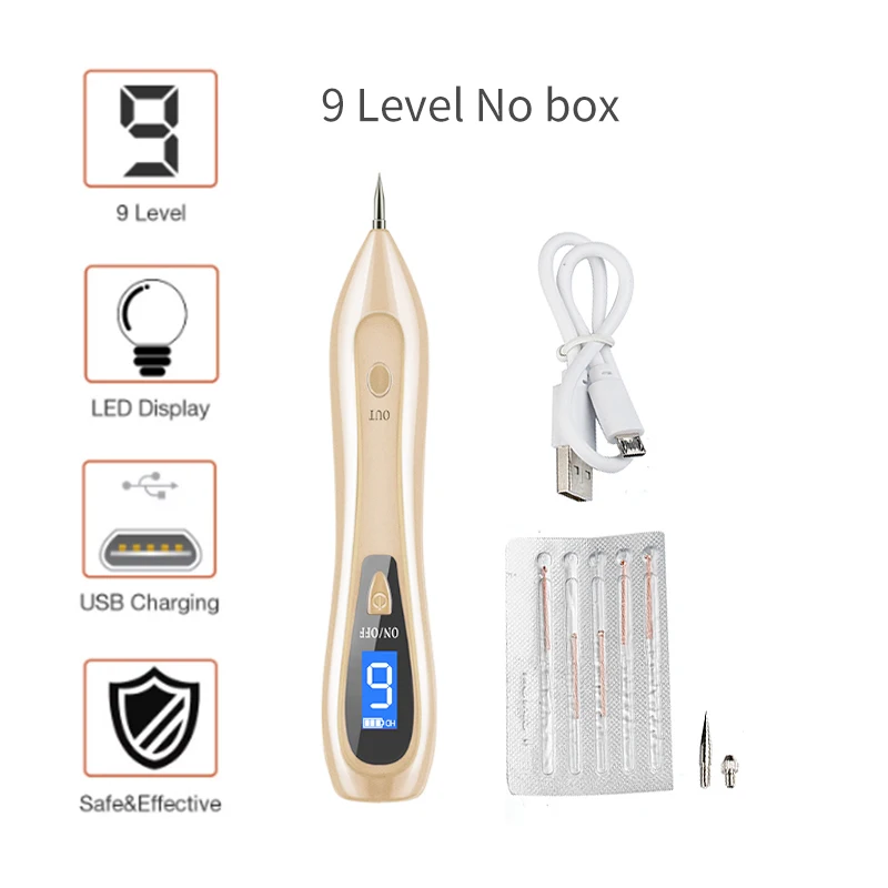 

LCD Face Plasma Pen Skin tag remover pen Tattoo removal Black dot Dark Spot verrgas pencil remove warts Laser Mole Removal tools
