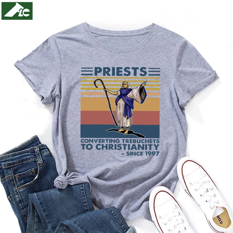 

Wololo Priests T Shirt Women Clothing Cotton Christian Jesus Gaming Graphic Shirts Blouses Unisex Tees Harajuku Tops Funny Gifts