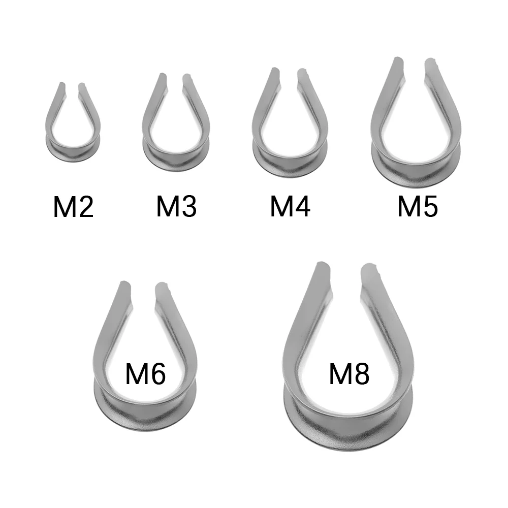 10 шт. серебряные кабельные зажимы M2/M3/M4/M5/M6 из нержавеющей стали | Обустройство