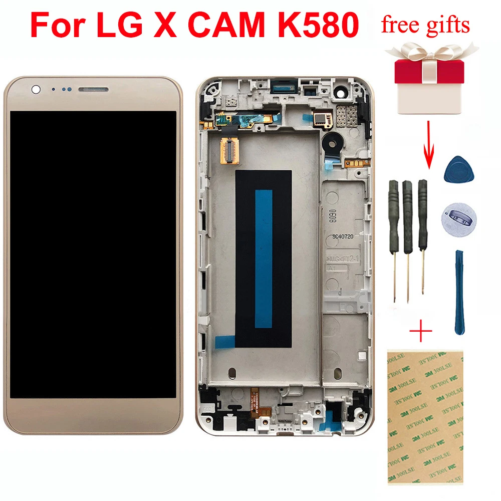 ЖК дисплей для LG X CAM K580 K580I K580Y K580DS модуль панели дисплея + сенсорный экран