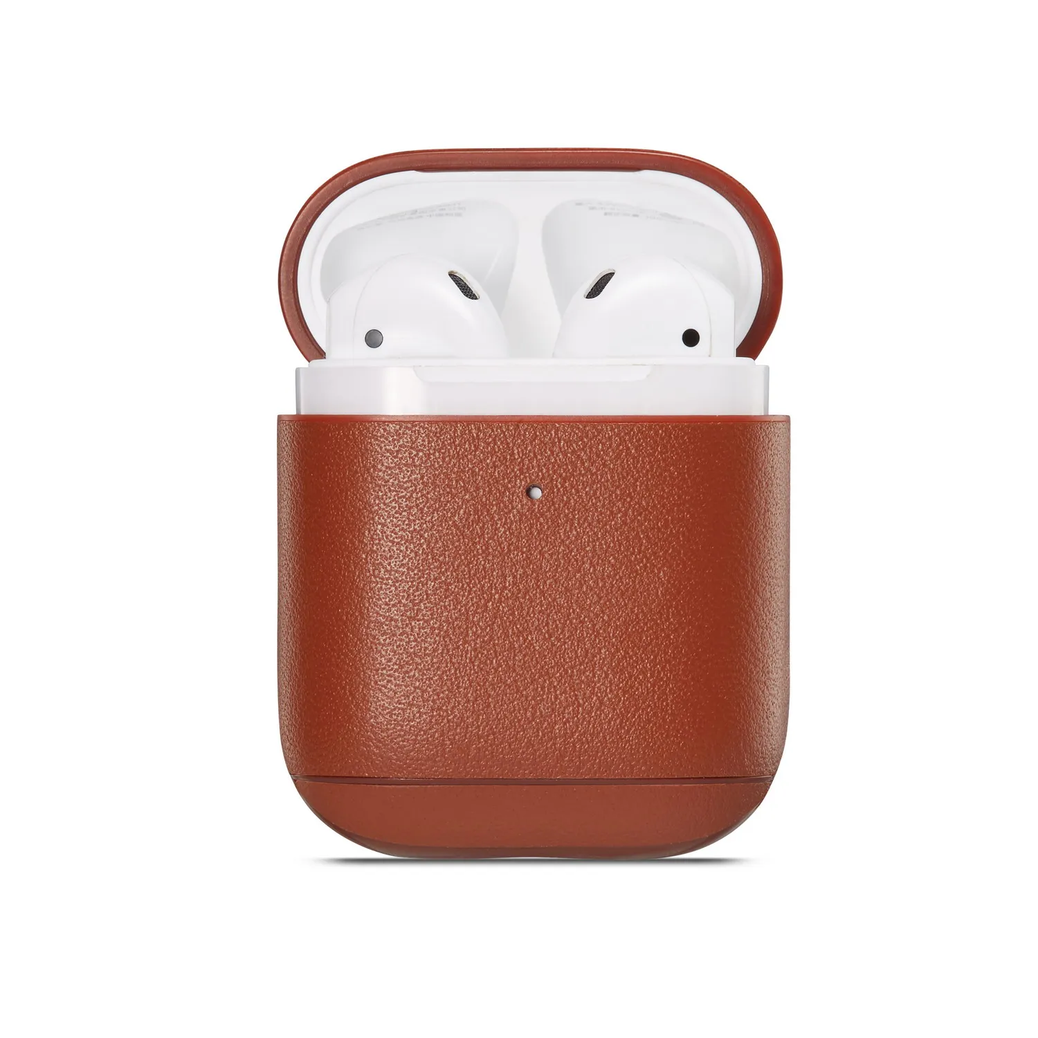 Кожаный чехол для наушников Apple Airpods 2 кожаный беспроводных Bluetooth