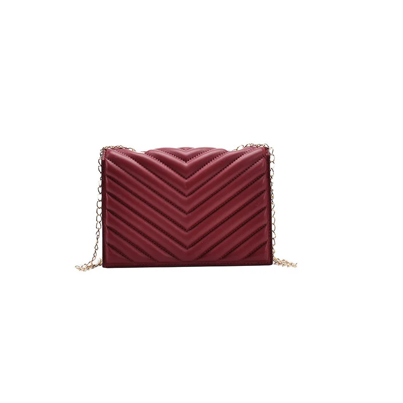 

New slung chain diamond embroidery thread autumn and winter fashion ins foreign style texture net red small