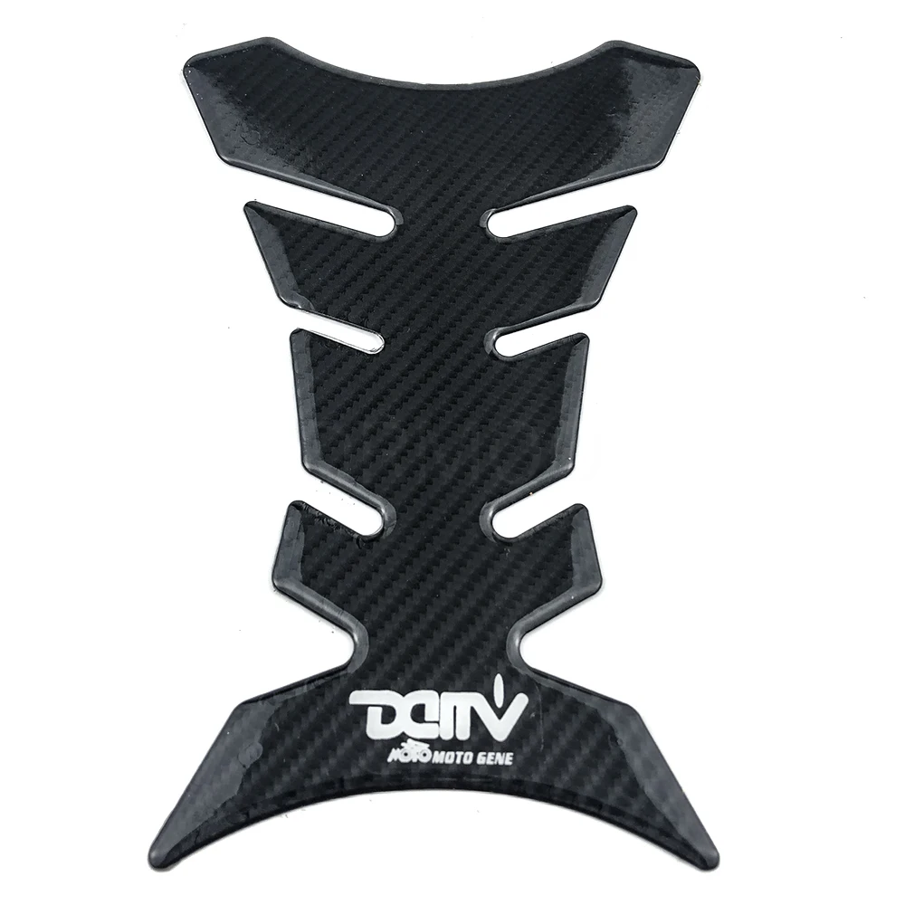 Универсальные 3D наклейки на бак мотоцикла из углеродного волокна для Honda Kawasaki Suzuki