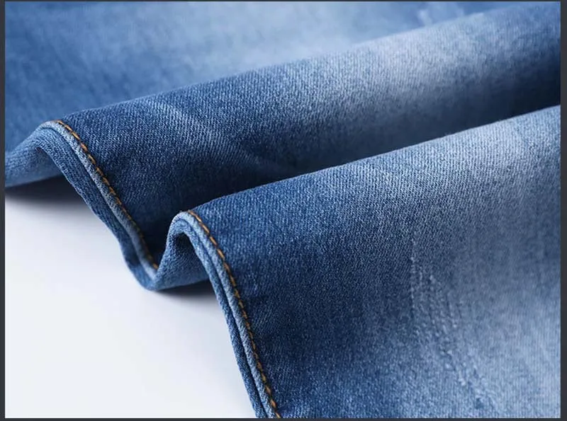 

Fashion Men's Skinny Stretch Jeans Pants Casual Solid Color Slim Fit Denim Trousers For Male Black Whiter Size 28-38