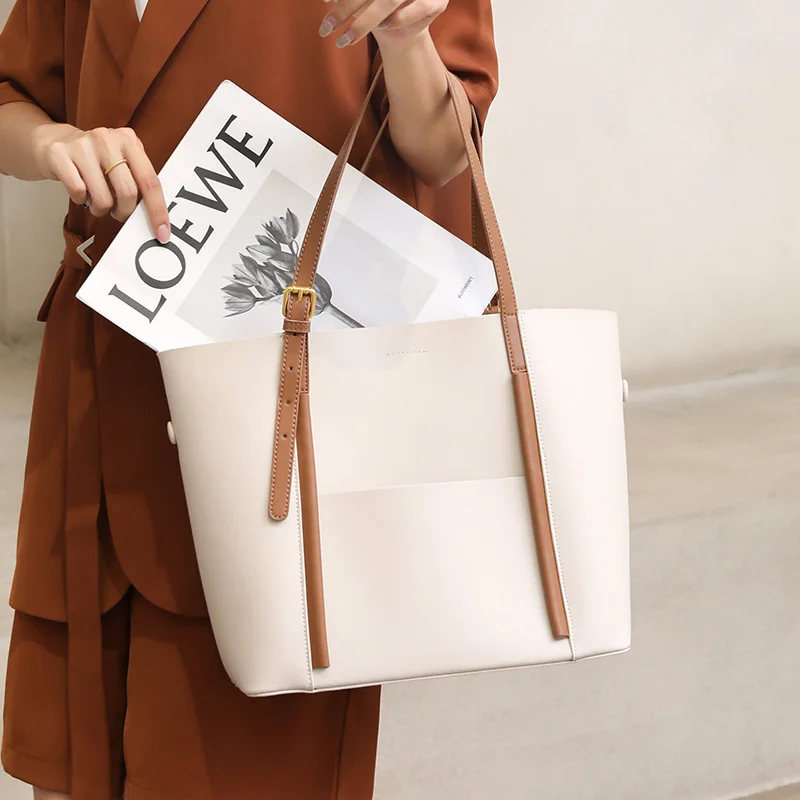 

Big bag 2021 new live tiktok single shoulder bag, female vibrato, fashion leather lady bag