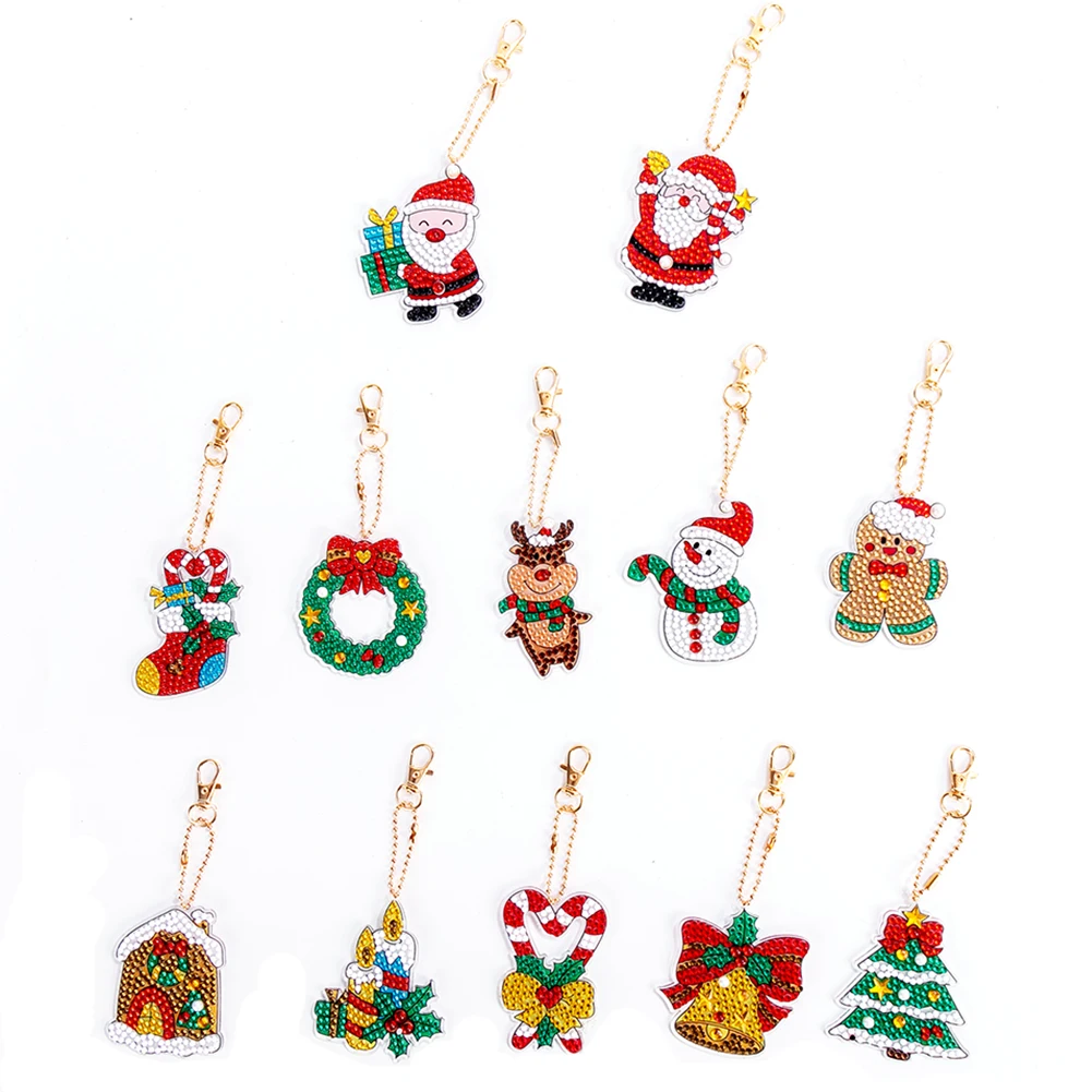 

Алмазный Брелок «сделай сам», полный специальный набор картин стразы, искусство ручной работы, рождественские праздничные подарки, алмазна...