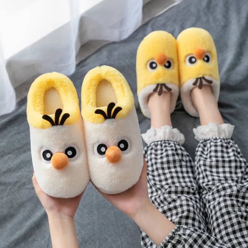 

Cozy Fur Memory Foam Home Slippers Winter Warm Plush Indoor Men Soft Bottom Shoes Floor Skin-Friendly Perfect Couples Arrival