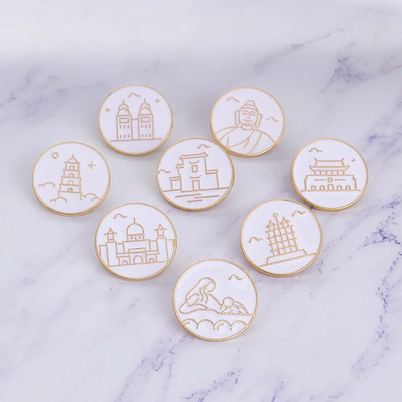 Брошь в виде капли масла эмалированная брошь с живописными пятнами стиле ретро |