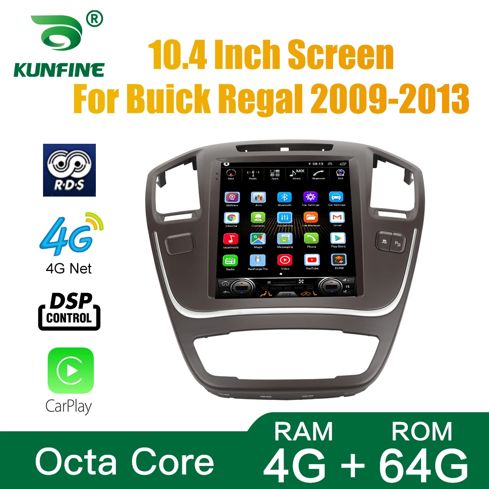 

Tesla Style For Buick Regal 2009-2013 Car Stereo Radio Octa Core 4GB RAM 64GM ROM Android 10.0 Car DVD GPS Player Deckless