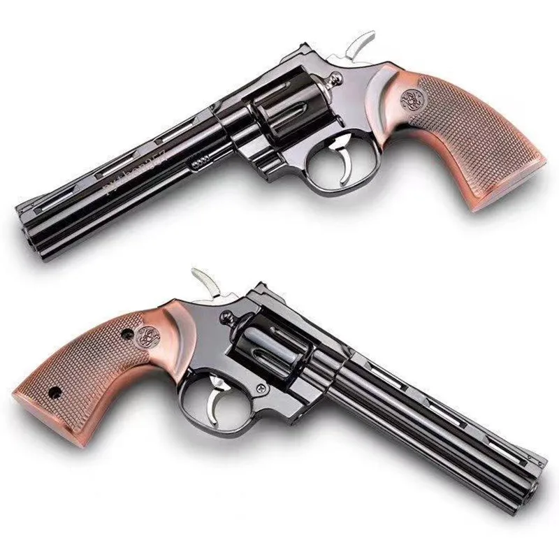 

Large python revolver model toy all metal alloy simulation children's toy model non fire pistol home decoration metal panel