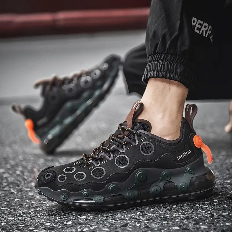 

2020 Korean Version High Quality Men's Running Shoes Full Palm Air Cushion Trend Men's Shoes Comfortable Lightweight Wild Shoes