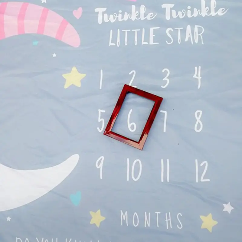

Baby Newborn Milestone Blanket Photo Background Cloth Male and Female Infants Children Room Photography Props